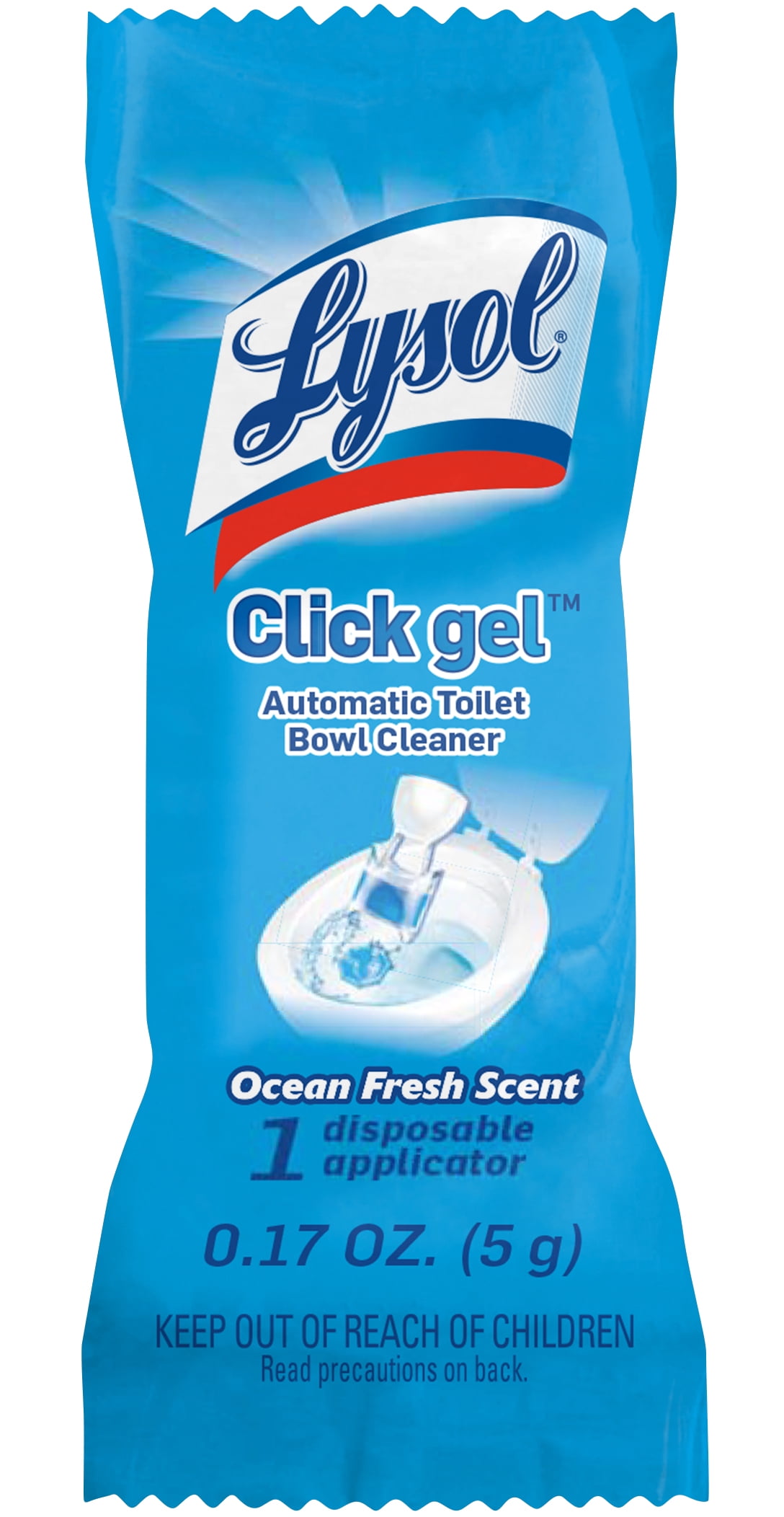 Lysol Automatic Toilet Bowl Cleaning Click Gel, Ocean Fresh Scent, .17