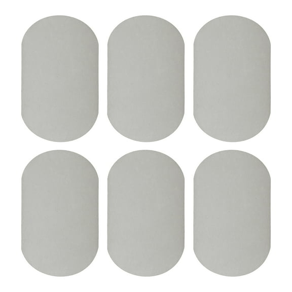 Uxcell 6Pcs Iron-on Patches, Elbow Knee Velvet Patches, Fabric Repair for Clothing Crafts Sweater Pants Shirts, 7x4 Inch Light Gray