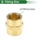 thumbnail image 2 of Accesorios de tubería de latón Unique Bargains 1/2"NPT adaptador de fundición hembra roscado recto 2 Pcs, 2 of 7
