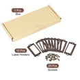 thumbnail image 3 of 70x33mm Drawer Tag Label Metal Label Holder File Tag Frames Copper Tone 10 Pack, 3 of 6