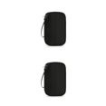 thumbnail image 3 of Cateissary Bolsa de almacenamiento para cables de auriculares, para viajes, senderismo, pesca, red interior portátil, organizador de auriculares, Negro 2piezas, 3 of 6