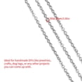 thumbnail image 4 of Aoanydony 33 Feet Stainless Steel Curb Chain, 10m/Roll Silver Link for Craft DIY Necklace Jewelry Bracelet Making Accessoriesï¼ˆ2mmï¼‰, 4 of 8