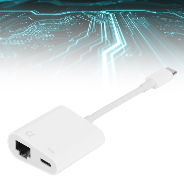 Adaptateur de Caméra Ethernet Type C, Adaptateurs Portables Stables Sans Interruption pour Extérieur