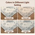thumbnail image 7 of Design&I 8'x10' Washable Area Rug Extra Large Skid-Resistant Low Profile Beige Grey Boho Vintage Distressed Scroll Border Taupe Textured for Living Room, Family, 7 of 7