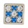 thumbnail image 4 of Tic TAC Toe Game XO Table Toy Party Favors Rustic for Kids Adults Tabletop Decor blue white, 4 of 8