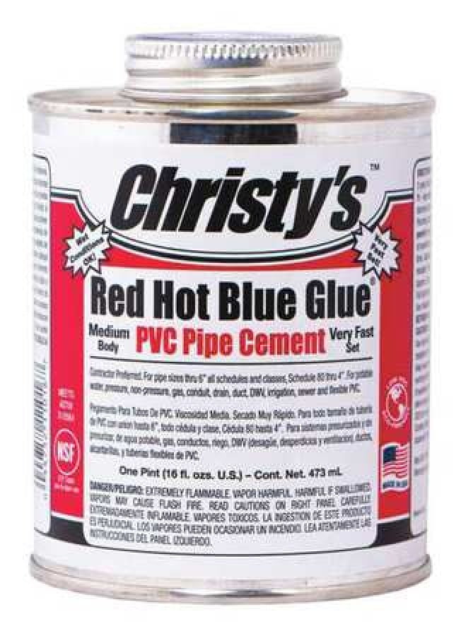 T CHRISTY ENTERPRISES RHRHBVPT 16OZ VOC Blue PVC Cement