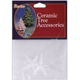 thumbnail image 2 of Darice Ceramic Christmas Tree Stars 2.75"X1.875" 2/Pkg, Iridescent, 2 of 6