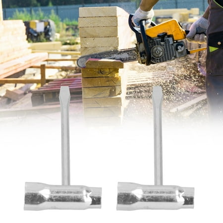 

DOACT Hand Tools T‑Shape Wrench 2Pcs T‑Shape Wrench Chainsaw Combo Socket Spanner Garden Tool Accessories 13 x 19mm