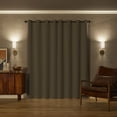 thumbnail image 3 of Sun Zero Oslo Extreme 100% Blackout Grommet Curtain Panel, 52"X63", Stone, 1-Piece Single Panel, 3 of 11