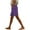 02-Purple, variant on Cotton Linen Shorts Women Knee Length Elastic Waist Loose Shorts with Pockets Summer Bermuda Shorts Lightweight Short Casual Half Pants Vacation Beach Lounge Wear
