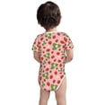 thumbnail image 5 of Daiia Strawberries Printed Unisex-Baby Short Sleeve Onesies Bodysuits Baby Climbing Clothes Soft and Comfortable Romper with Expandable Shoulder Design-3 Months, 5 of 8