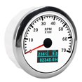 thumbnail image 3 of RPM Tachometer Gauge 3 in 1 Multifunctional Marine Accessory for Automobile Boats 9-32V DC, 3 of 7