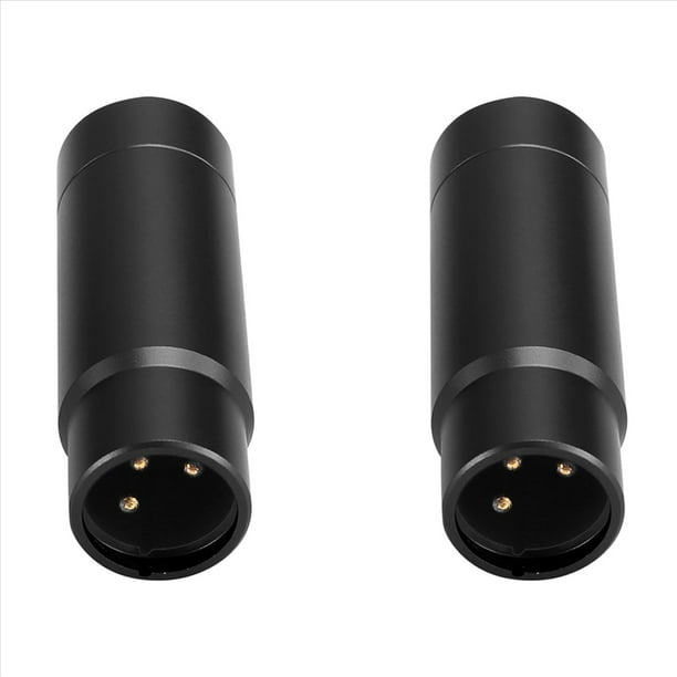 2X Adaptador de Alimentación Fantasma para de Micrófono, Mezclador de Audio para Micrófono de Condensador, Adaptador de Micrófono XLR de 48 V, 3,5 mm, Color Negro