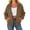 Coffee, variant on Hurxie Women's Lightweight Hoodies Full Zip Up Sweatshirts with Pockets Long Sleeve Thin Casual Hooded Jackets Coffee,XL