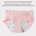 thumbnail image 5 of Xmarks Period Underwear for Women Menstrual Panties Womens Leak Proof Mid Waist Cotton Postpartum Ladies Panties Briefs Girls Dark Gray 154-165LB, 5 of 10