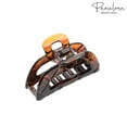 thumbnail image 4 of Parcelona French Elite Medium Celluloid Covered Spring Jaw Hair Claw Clamp, 4 of 16