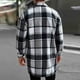 thumbnail image 4 of Blusa y camisa de manga larga con cuello vuelto para hombre, blusa holgada informal a cuadros a la moda con botones y cuello vuelto, blusa de poliéster para hombre, 4 of 4
