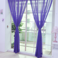 thumbnail image 2 of TIMIFIS Home Decor 2 PCS Pure Color Tulle Door Window Curtain Drape Panel Sheer Scarf Valances GN Decor - Fall, 2 of 2