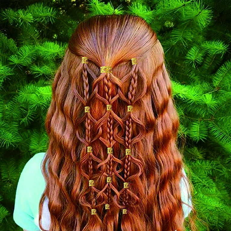 300 Pcs Dreadlock Jewelry Aluminum Deadlocks Beads Adjustable