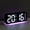 Black Case + Blue Night Light, variant on VOLIVO Desk Digital Clock with Night Light, Small Alarm Clocks for Bedrooms, Kids, Heavy Sleepers