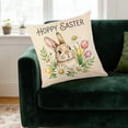 thumbnail image 6 of HuiXinOu Easter Pillow Cover Spring Floral Rabbit Decorative for Home Decoration Sofa Cushion Cover Rabbits Egg Pillow Cover for Home Decoration Outdoor,Easter Gifts Easter Toys, B, 6 of 6