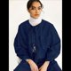 thumbnail image 5 of Chaqueta Corta para Mujer, de Moda, con Lazo Frontal, Cuello de Solapa, Larga, Abrigo Vaquero, Blusa Ligera de Otoño Azul Oscuro XL, 5 of 6