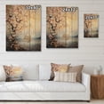 thumbnail image 4 of Designart "Bold Sunrise magic Renewal II" Floral Print on Natural Pine Wood, 4 of 5