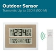 thumbnail image 2 of La Crosse Technology Atomic Digital White & Champagne Contemporary Clock, 512-14937-Int, 2 of 9