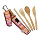 thumbnail image 1 of To Go Ware Juego De Viaje De Utensilios De Bambú Reutilizables De Primera Calidad | Incluye Tenedor, Cuchillo, Cuchara, Palillos Y Mosquetón | Hecho De Materiales Sostenibles | Consciente Del Medio Am, 1 of 1