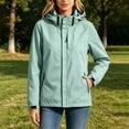 thumbnail image 5 of Fengactive Womens Waterproof Windbreaker Jacket Hooded Outdoor Coat Detachable Hood Lightweight Rain Shell, 5 of 9