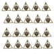 thumbnail image 1 of 20 piezas de base de bandeja de cabujón de bronce y plata antigua con dije para colgante de joyería, 1 of 9