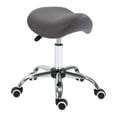 thumbnail image 6 of Newboti Furniture Ergonomic Rolling Saddle Stool PU Leather Hydraulic Spa Stool Height Adjustable Swivel Drafting Medical Salon Chair, Grey BN.0331, 6 of 9