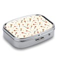 WNAGSB Playful Broomsticks Maple Leaves Mix07112 Small Pill Box, Metal