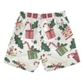 thumbnail image 7 of FORMRS Boys Swim Trunks Quick Dry Mesh Liner Boardshorts Sizes XS-XL, White Christmas Holly, 7 of 7