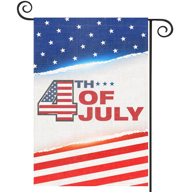 Independence Day Garden Flag Small Yard Flag Vertical Double