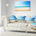 thumbnail image 3 of Designart Blue Waves at Tropical Beach - Seashore Photo Throw Pillow - 12x20, 3 of 5