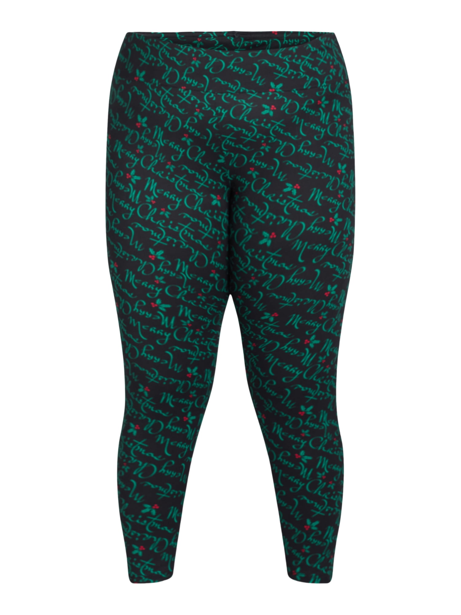 Christmas Women’s Plus Size Leggings from Holiday Time, 2-Pack, Sizes 0X-5X