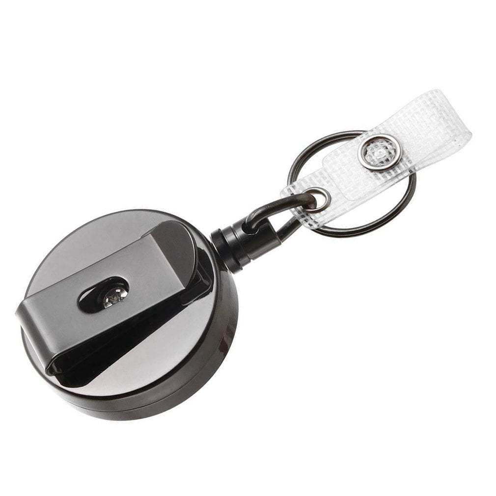 Details about   Badge Reel Pull Ring Retractable Key Chain Recoil Keyring Heavy Duty Steelp*ss 