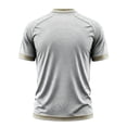 thumbnail image 4 of Zimjoy 2026 Mexico Soccer Jersey for Men World Soccer Game Mexico Team Short Sleeve Mock Crew Neck Football Jersey Shirts Light Gray L, 4 of 6