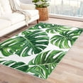 thumbnail image 2 of Monstera Leaf Rug 5x7 Area Rugs for Bedroom Living Room, Green Botanical Area Rug, Tropical Palm Leaf Carpet Machine Washable Non-Slip Large Rug, Soft Low Pile Area Rug, Indoor Decorative Rug G&n169, 2 of 6