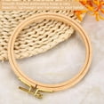 thumbnail image 1 of Qiilu Embroidery Hoop, Hand Embroidery Hoop,Hand Embroidery Hoop Wooden Circle Frame for Cross Stitch Embroider Needle Arts DIY Tool, 1 of 6