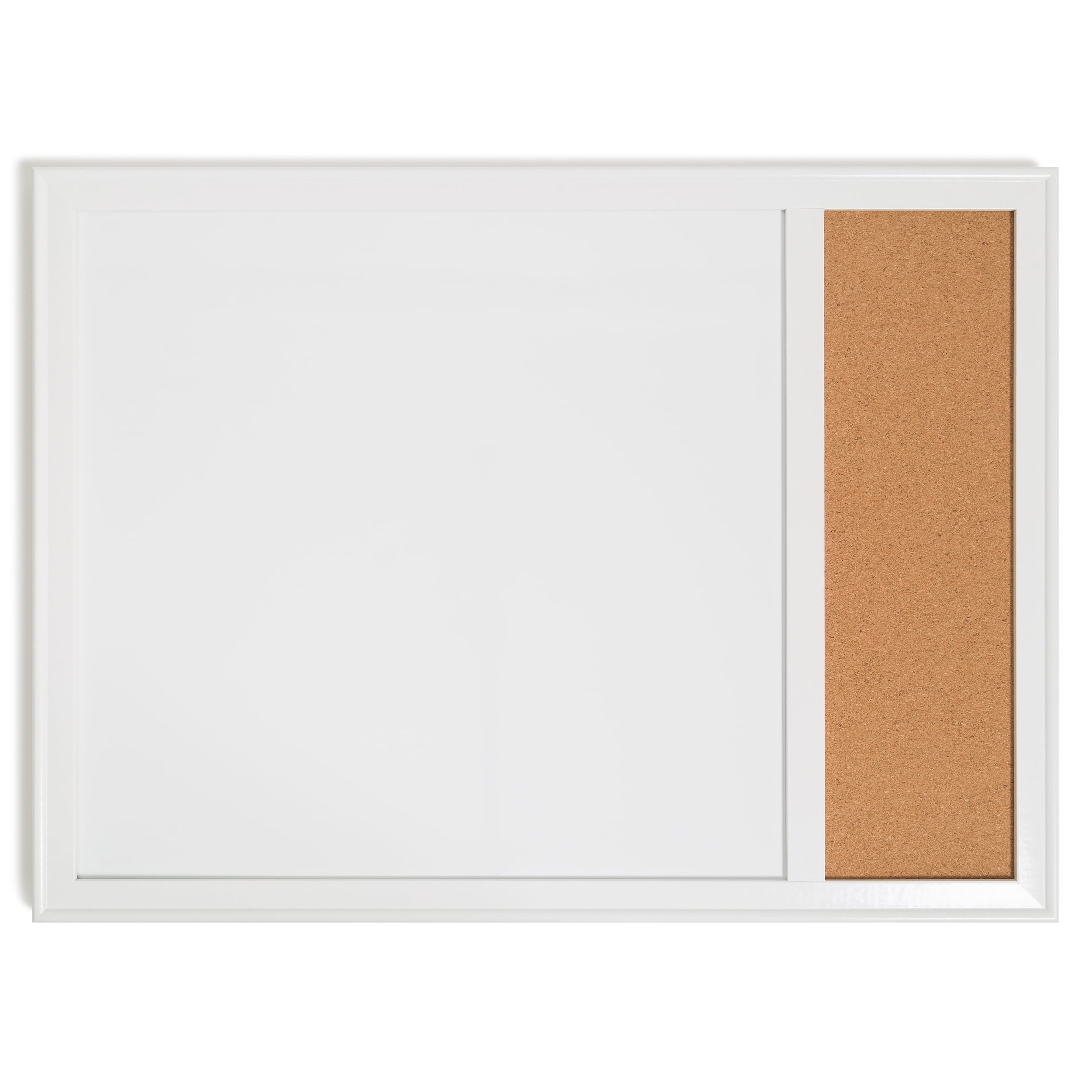Colorfish Combination Board, Whiteboard, Cork Board, 17 x 23 in., White Decor Frame