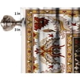 thumbnail image 2 of Ethnic Curtain Valance Rustic Boho Floral Branches Abstract Geometric Curtain Valance Living Room Bedroom Kitchen Home Decor 54"x18", 2 of 5