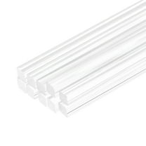 Uxcell Acrylic Square Rods Acrylic Dowel Rods Sticks Acrylic Plastic Sticks Strip for DIY Crafts 4mm x 300mm 10