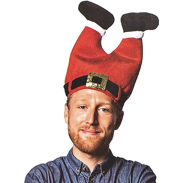 Sombrero de Navidad, sombrero divertido, novedad, sombrero de Papá Noel, sombreros locos, sombrero de elfo, sombrero de pantalones de Papá Noel
