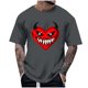 thumbnail image 1 of Blusas y camisas de manga corta y cuello redondo para hombre. Blusas/camisetas de manga corta con cuello redondo y estampado de Halloween para hombre. Blusa para hombre., 1 of 4