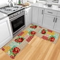 thumbnail image 3 of Kitchen Mats for Floor Set of 2 Pieces Kitchen Rugs and Mats Non Skid Washable Kitchen Floor Mat(17" Wx30 L+17" Wx 47" L Boho Flowers), 3 of 6