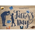 thumbnail image 3 of SUNOLIFE Happy Father's Day Backdrops Banner I Love Dad Photography Background for Party Decorations 8x6ft, 3 of 4