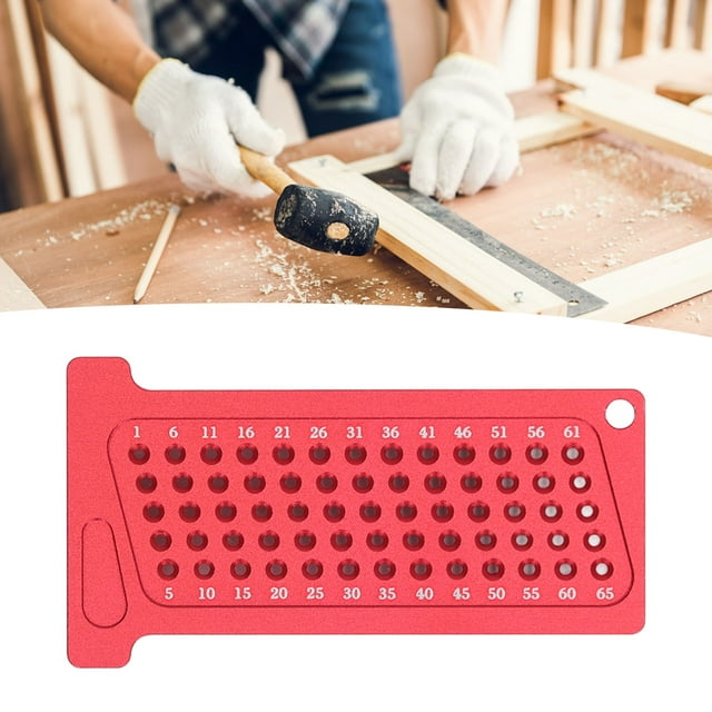 Regla de trazado regla de posicionamiento de orificio de 65 mm resistente al desgaste para el lugar de trabajo ANGGREK Otros