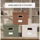 thumbnail image 2 of Juego de 2 cajas organizadoras de archivos plegables de lino con tapa ZICOTO, 2 of 9